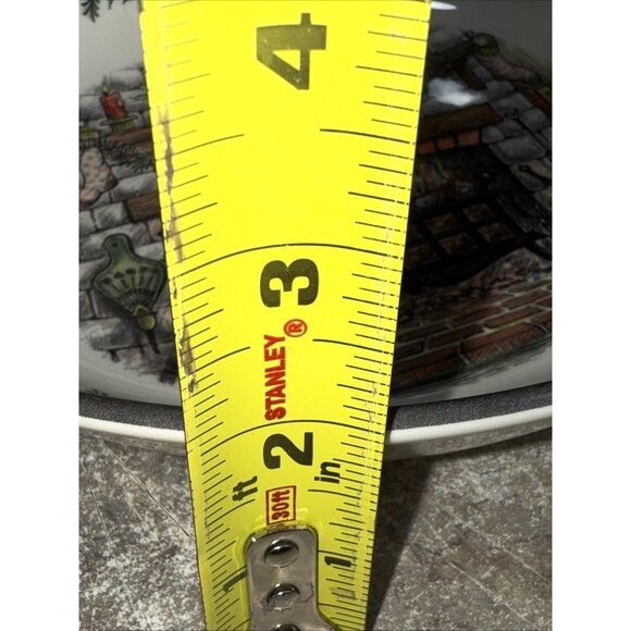 2 Royal Stafford Christmas Fireplace Cereal, Pasta, Soup Bowl 9" - Picture 5 of 7